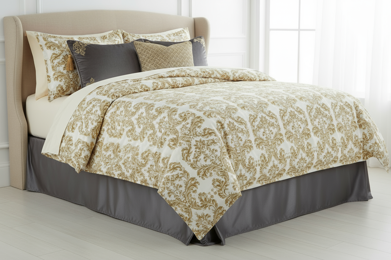 7pc Printed  Comforter Set