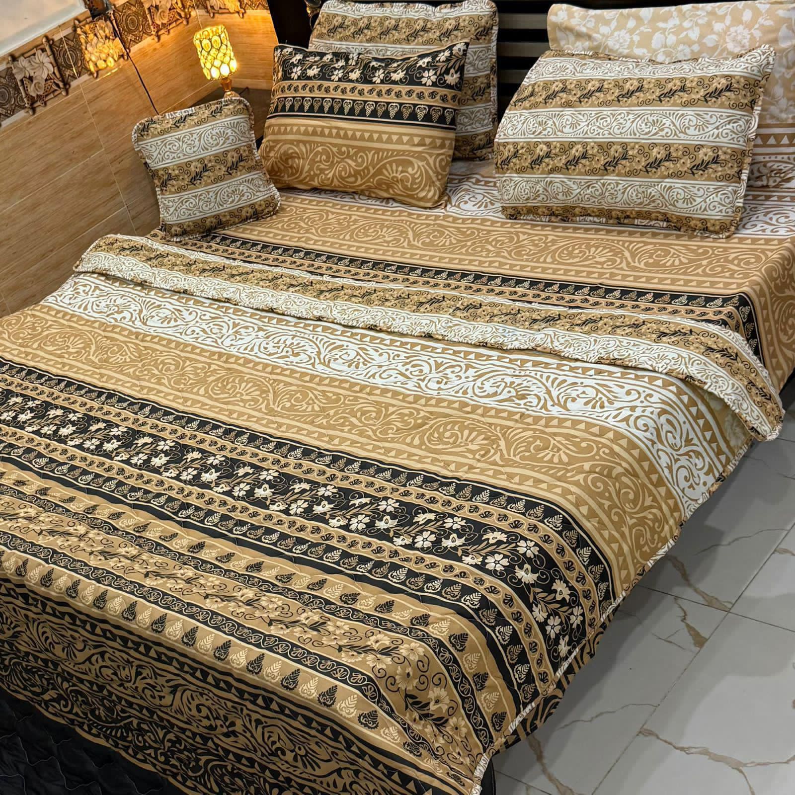 7pc printed comforter set